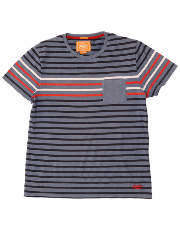 Superdry muška majica kratkih rukava 2XL pamuk na plave pruge