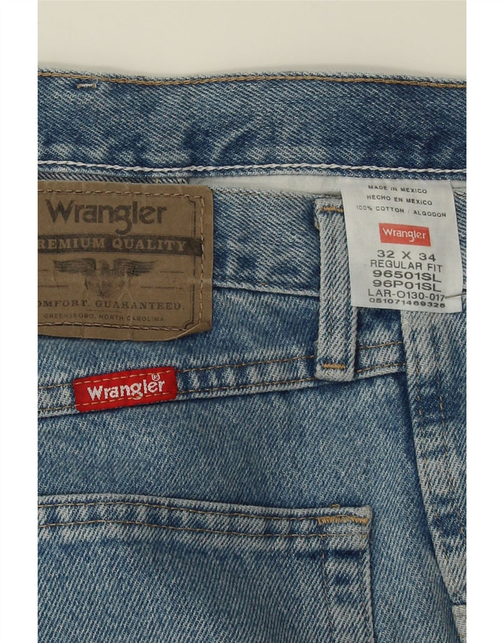 WRANGLER Mens Regular Fit Straight Jeans W32 L31  Blue Cotton Vintage Wrangler and Second-Hand Wrangler from Messina Hembry 