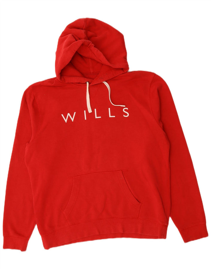 JACK WILLS Muška majica s kapuljačom XL, crveni pamuk