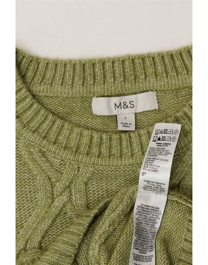 Marks & Spencer ženski prsluk bez rukava UK 16 veliki zeleni poliester