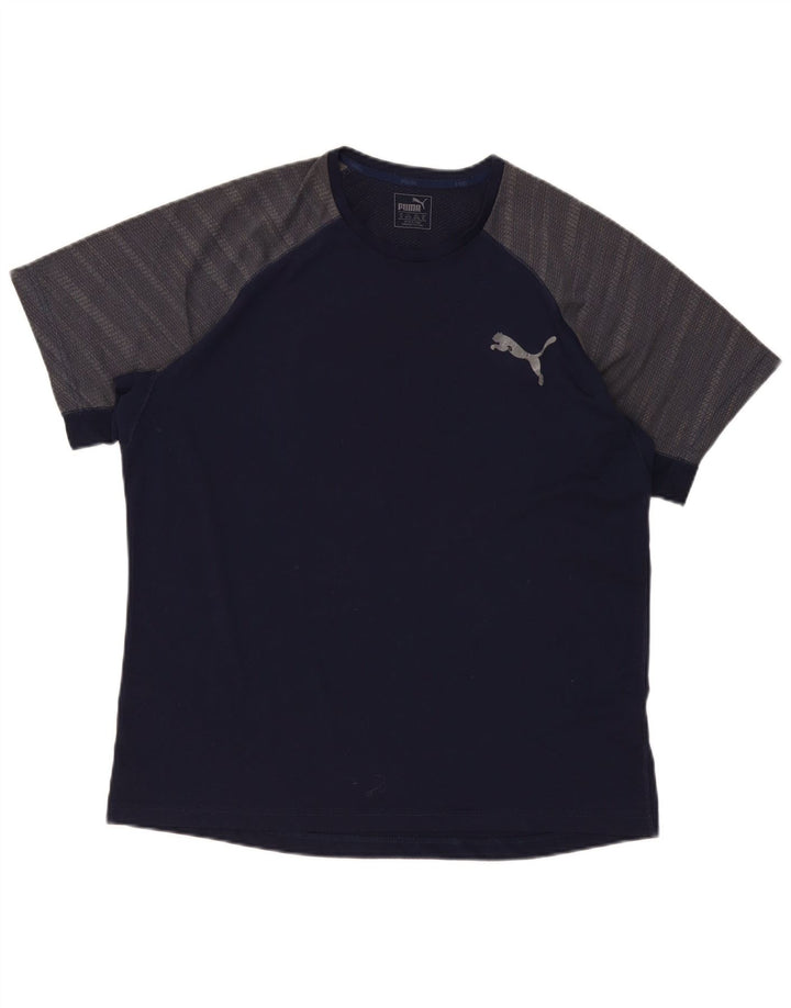 Puma muška majica kratkih rukava XL tamnoplavi poliester u boji