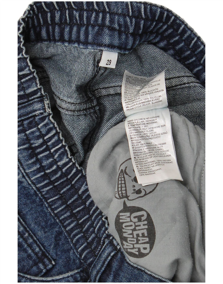 Jeftine Monday muške traper bermude W29 Male tamnoplave pamučne hlače