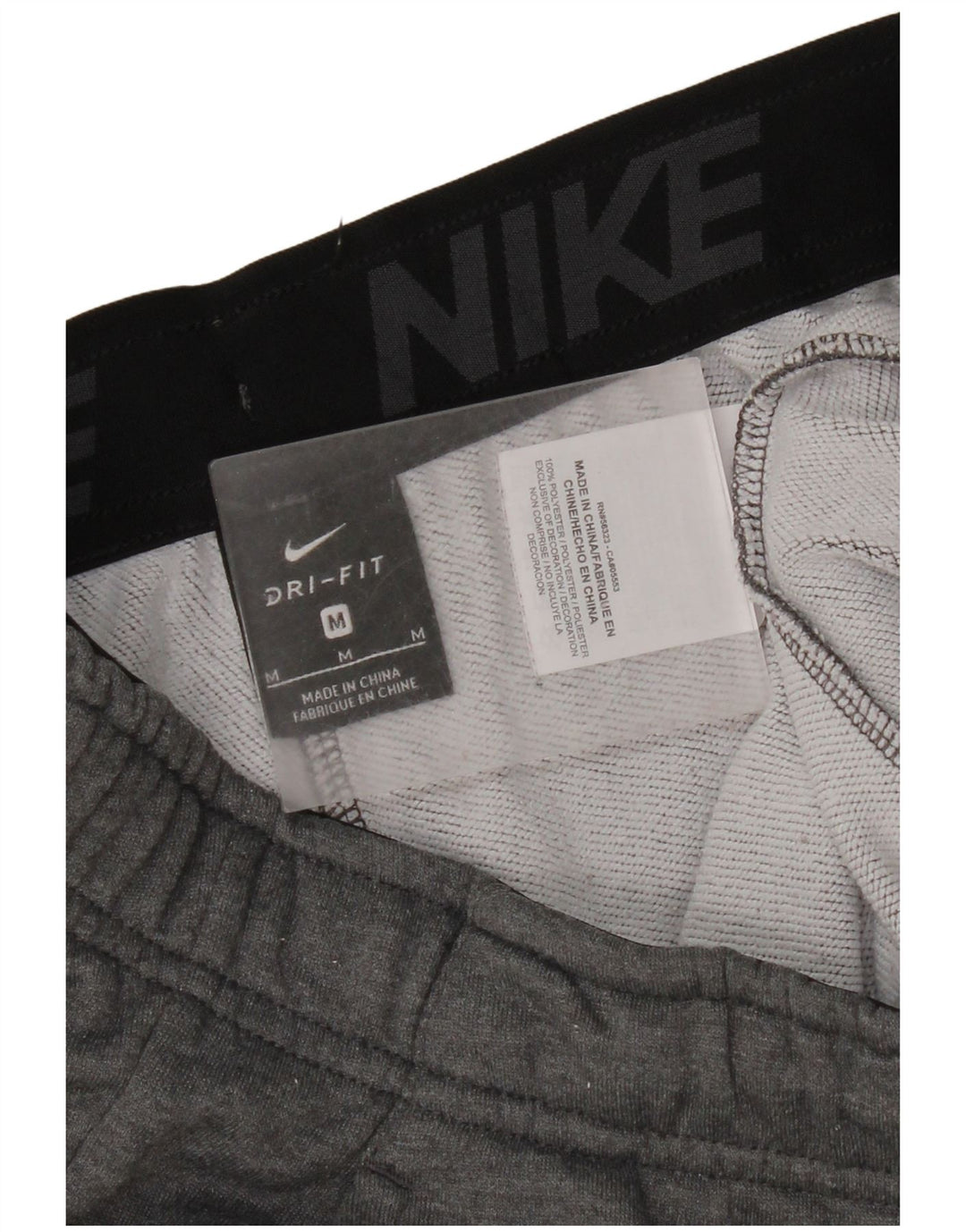 Nike Ženske Dri Fit Trenirke Hlače UK 14 Srednje sivi poliester