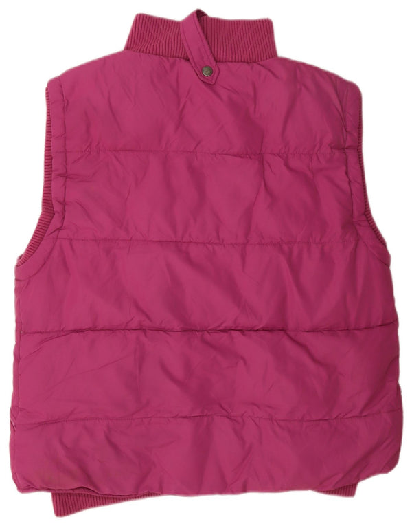 Joules Womens Padded Gilet UK 16 Large Pink Polyester