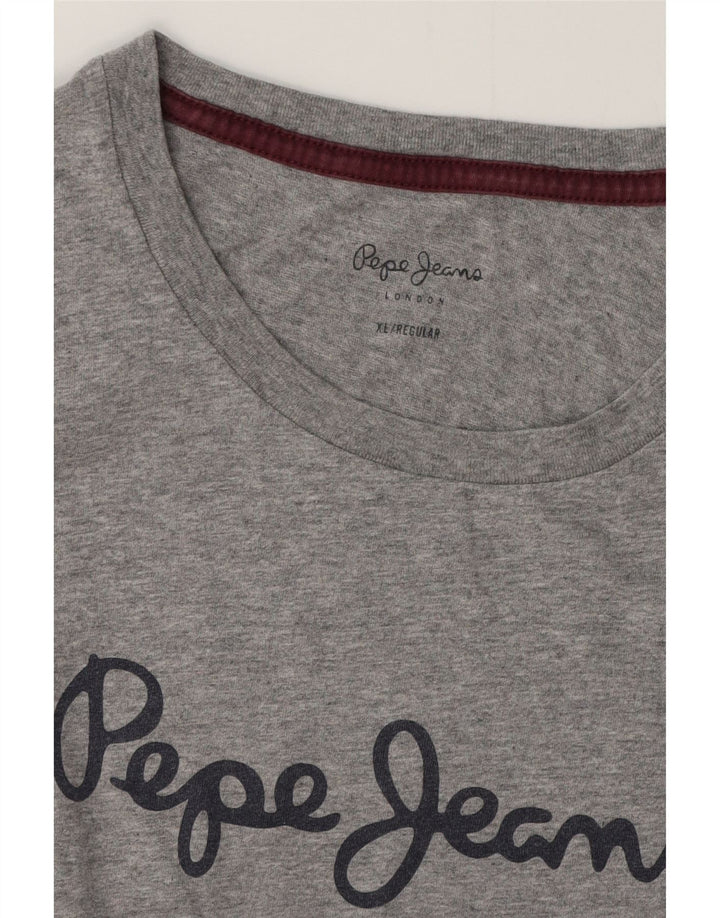 PEPE JEANS Ženska majica kratkih rukava Regular Graphic UK 18 XL siva
