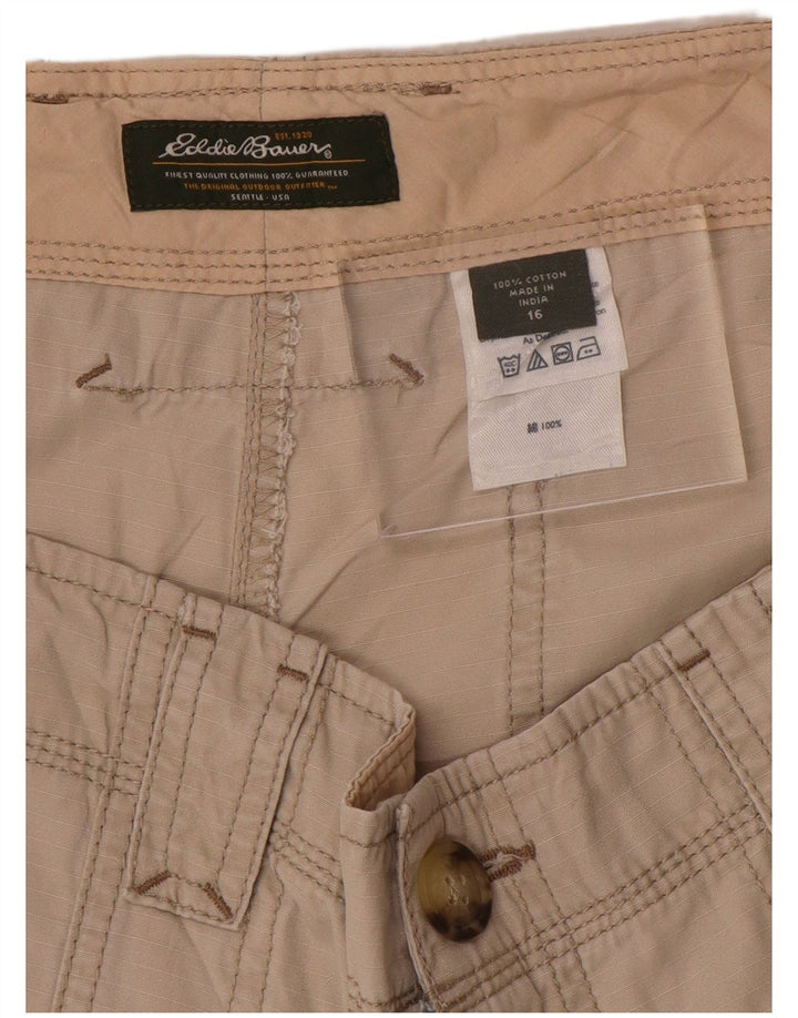 EDDIE BAUER Ženske chino kratke hlače US 16 2XL W38 Bež pamuk