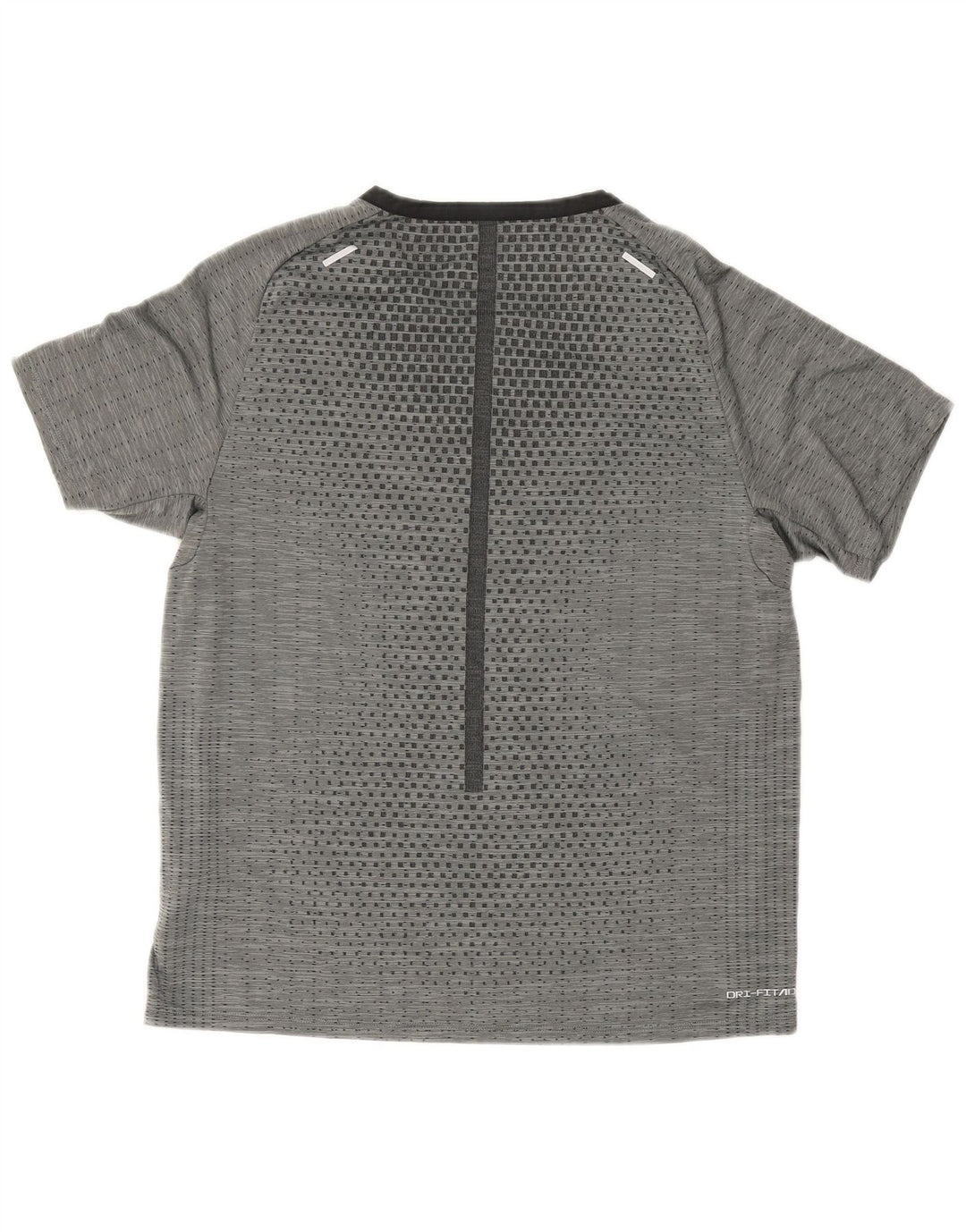 Nike Dri Fit majica kratkih rukava Srednje sivi geometrijski poliester