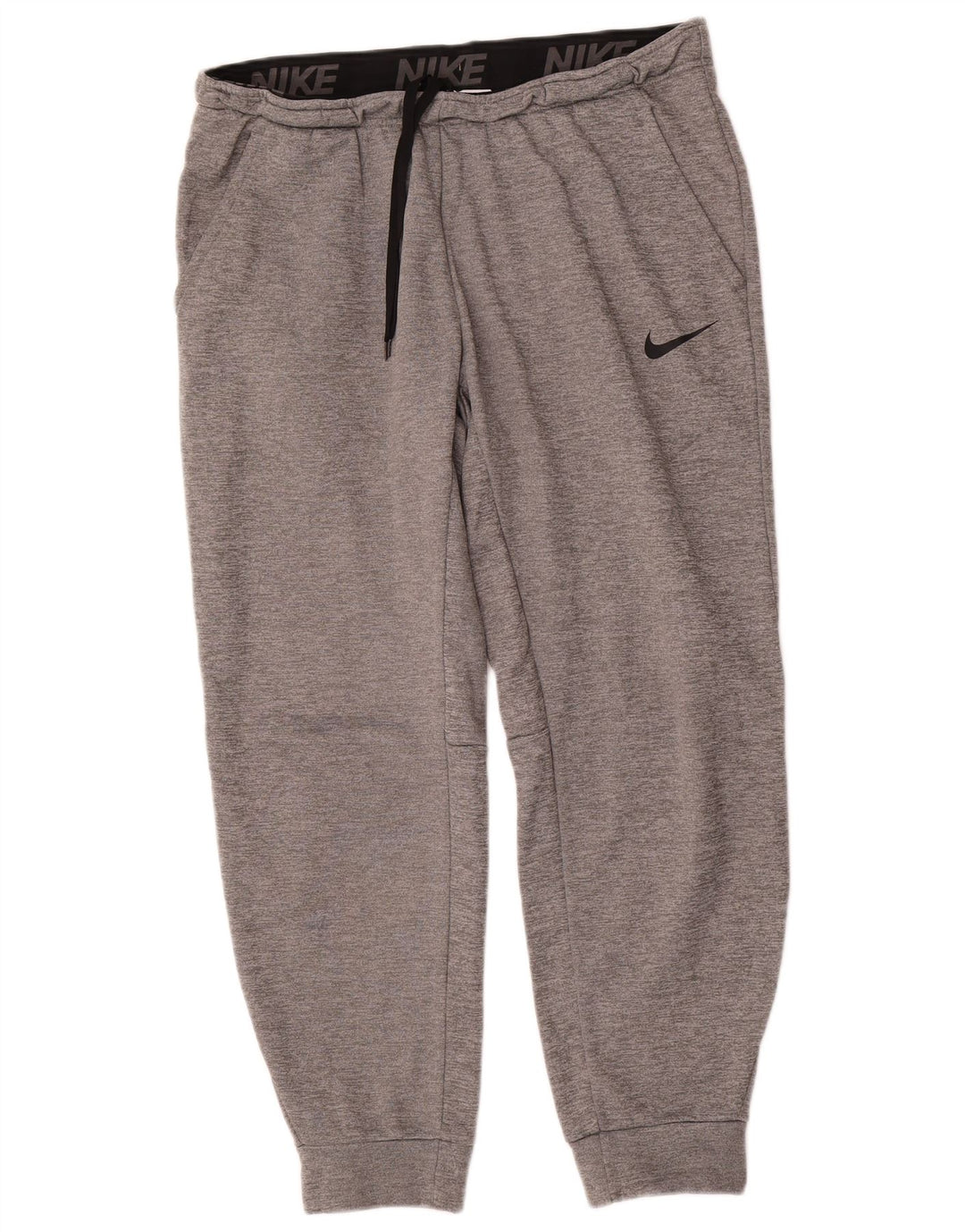 Nike muške Therma-Fit trenirke Hlače za trčanje Veliki sivi poliester