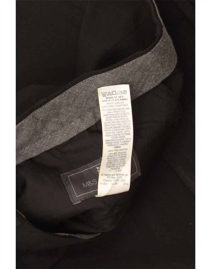 Marks & Spencer ženske hlače standardnog kroja W38 L29 crni poliester