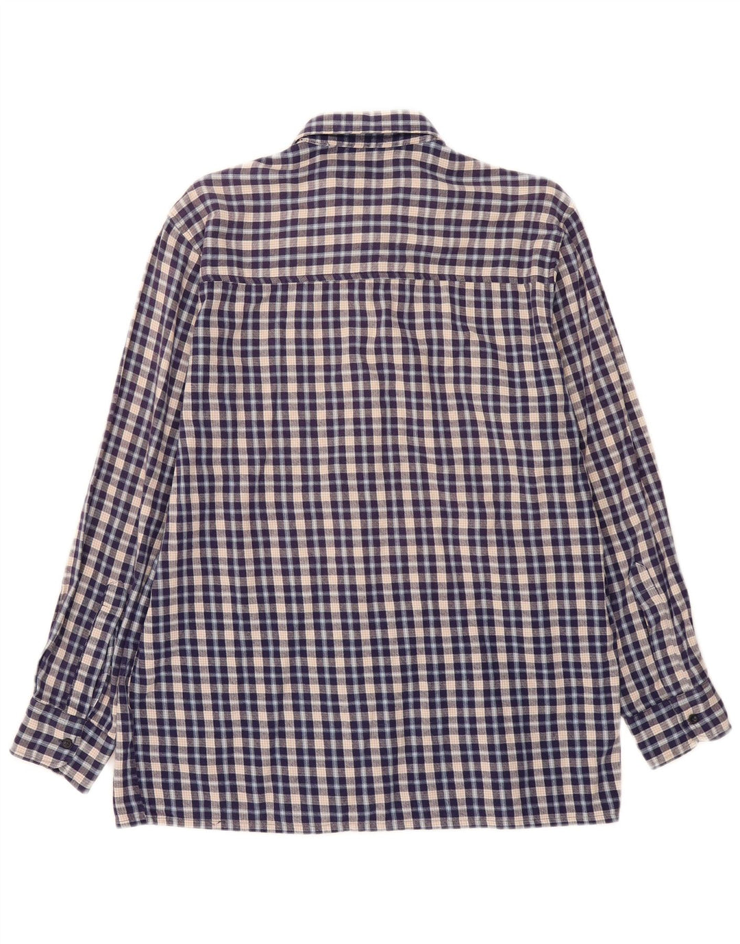 FOLLIE Muška košulja od flanela, veličina 41/42, veliki plavi karirani