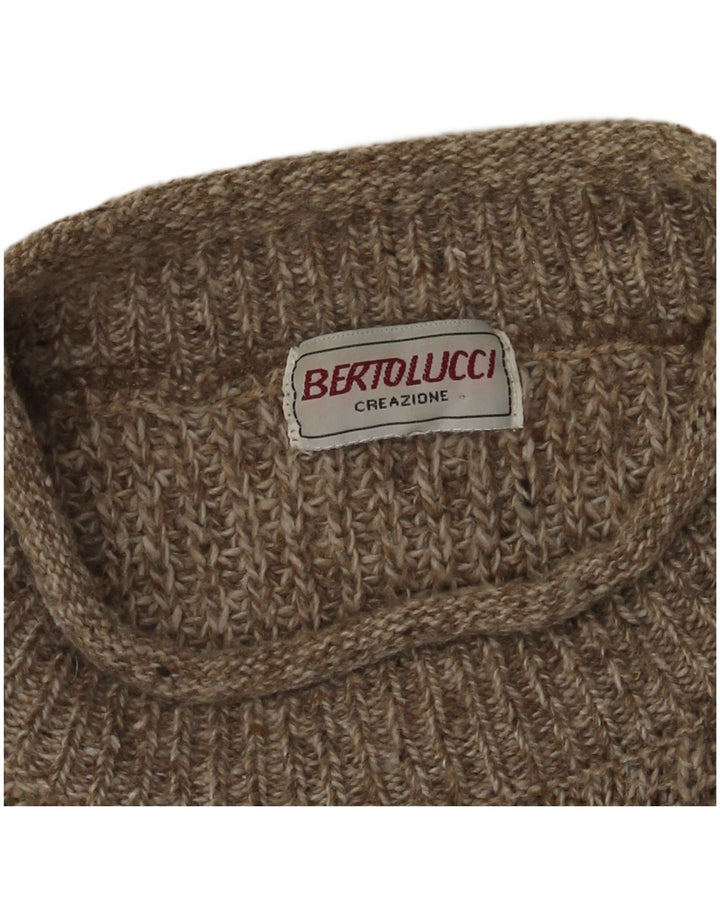 BERTO LUCCI Muški pulover s okruglim izrezom XL na sive pruge