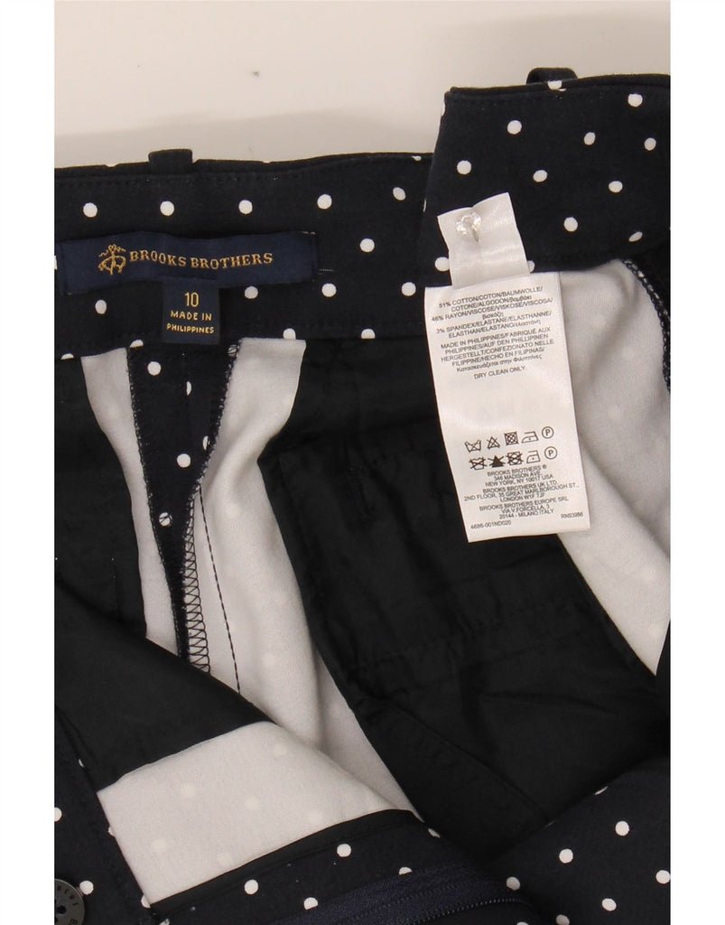 BROOKS BROTHERS Womens Chino Trousers US 10 Large W32 L28 Navy Blue Vintage Brooks Brothers and Second-Hand Brooks Brothers from Messina Hembry 