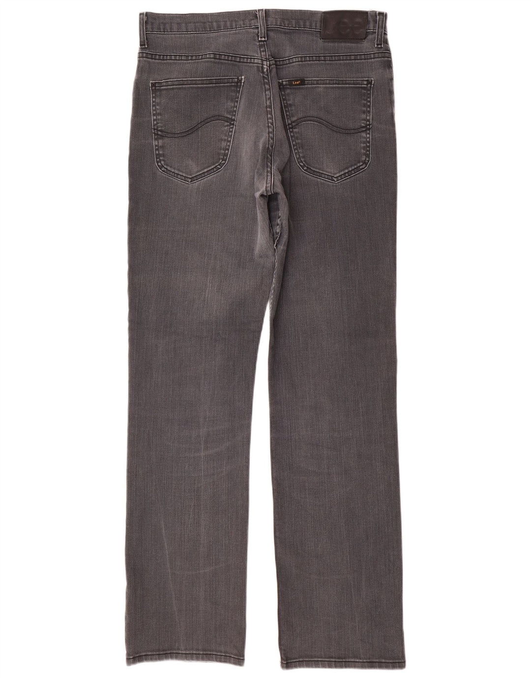 Lee Mens Brooklyn Straight Jeans W34 L34 Sivi pamuk