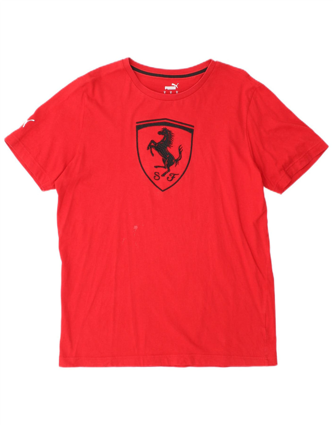 Puma muška Ferrari grafička majica srednje crvene boje
