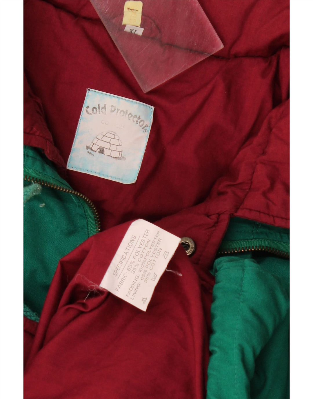 Vintage muška podstavljena jakna UK 42 XL zeleni poliester