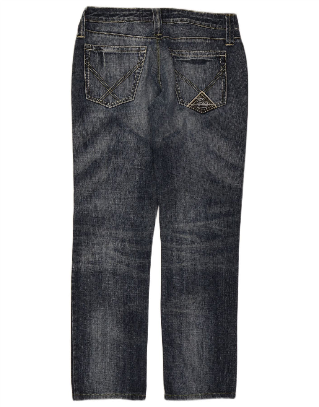 Roy Rogers Ženske Seven Bell Straight Jeans IT 42 Srednje W28 L29 Plave