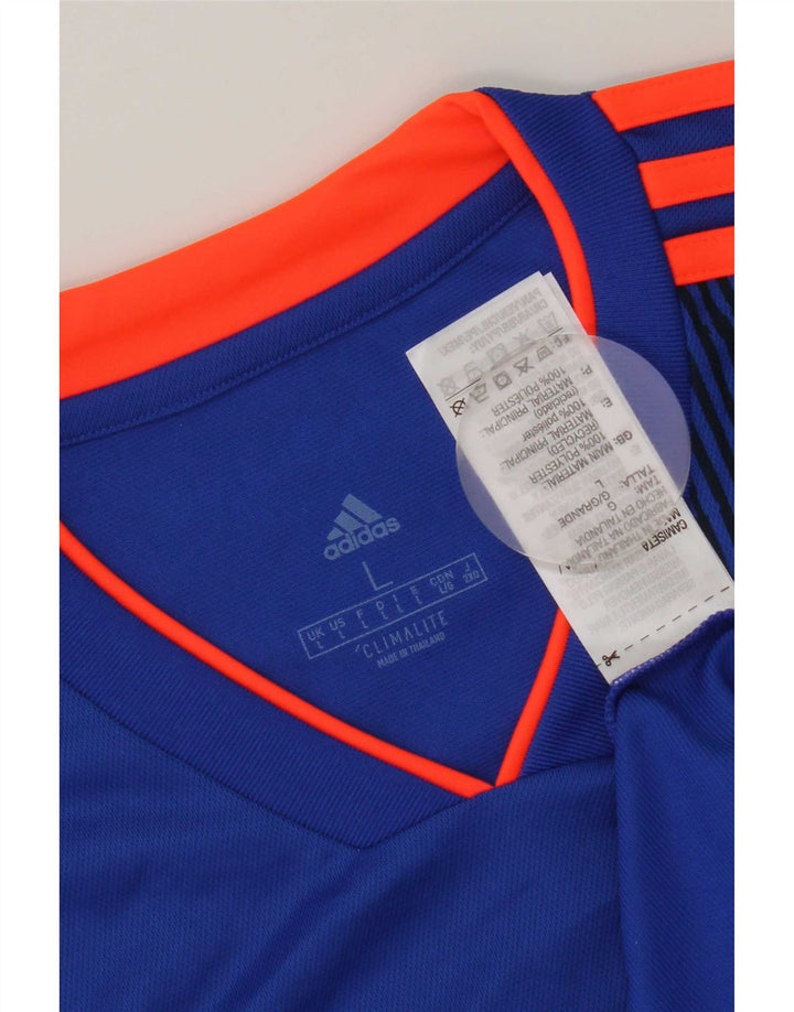 Adidas muška majica Climalite Graphic T-Shirt Veliki plavi geometrijski poliester