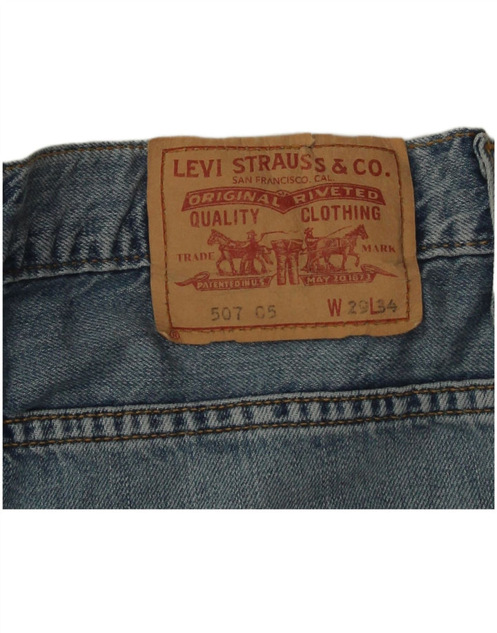 Muške traperice Levi's Bootcut W29 L30 plavi pamuk