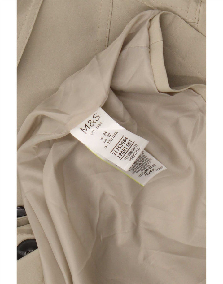 Marks & Spencer ženski trenč kaput UK 24 4XL zeleni poliester