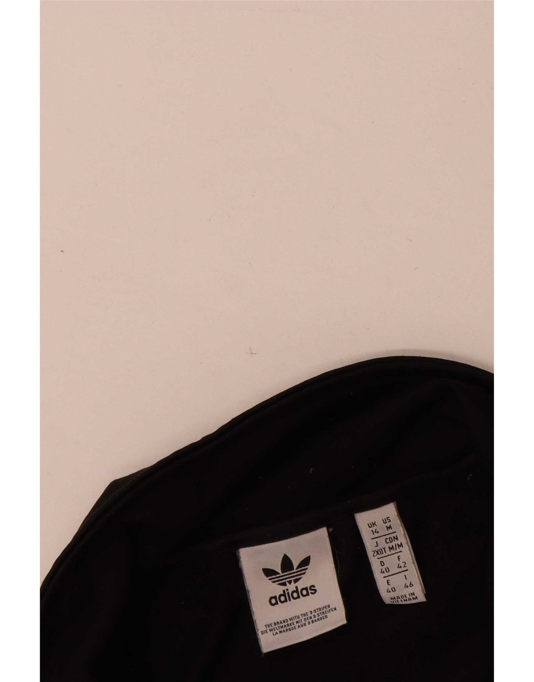 Adidas ženska gornja jakna za trenirku UK 14 srednje crna poliesterska boja