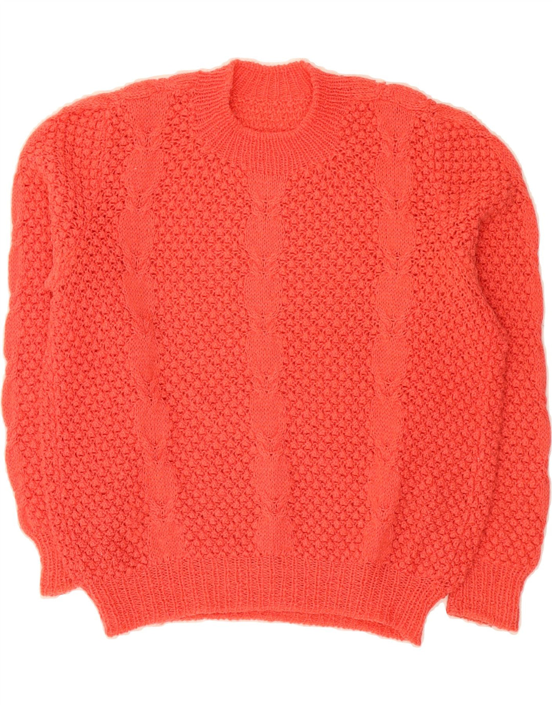VINTAGE Womens Crew Neck Jumper Sweater UK 12 Medium Pink Vintage Vintage and Second-Hand Vintage from Messina Hembry 