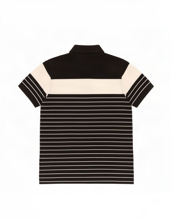 Tommy Hilfiger muška uska polo majica s grafikom, mala crna na pruge