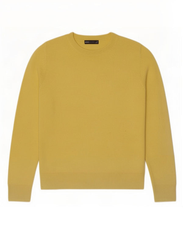 Marks & Spencer ženski džemper s veznim izrezom UK 10 Small Yellow