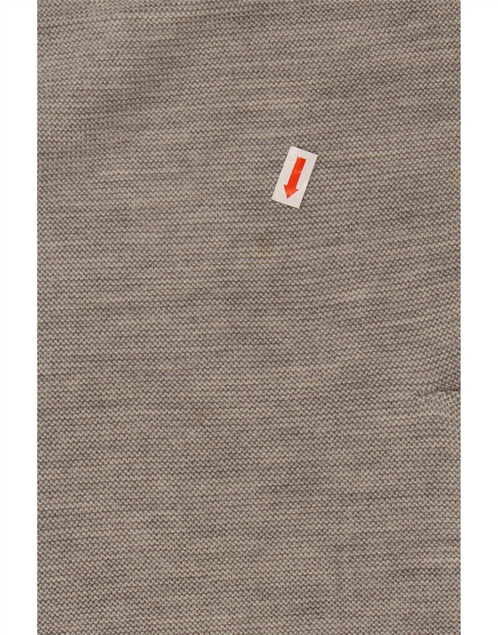 COS Ženski pulover s 3/4 rukavima s kratkim izrezom UK 10 Mala siva vunena