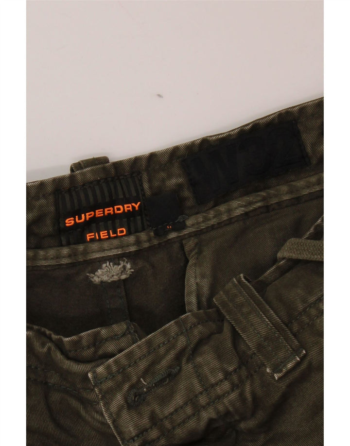 SUPERDRY muške kargo kratke hlače W32, srednji kaki pamuk