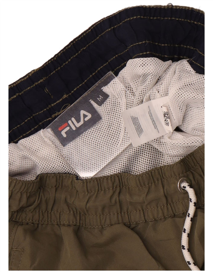 Fila muške kratke hlače za plivanje, srednji kaki poliester