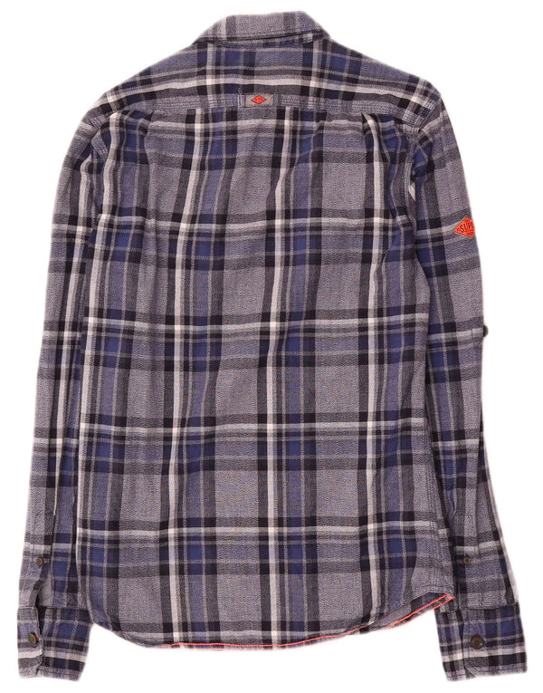 Superdry muška flanelska košulja Small Blue Check Cotton