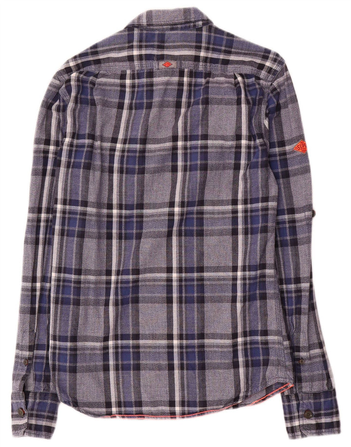Superdry muška flanelska košulja Small Blue Check Cotton