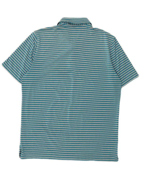 Adidas muška polo majica s velikim plavim prugama od poliestera