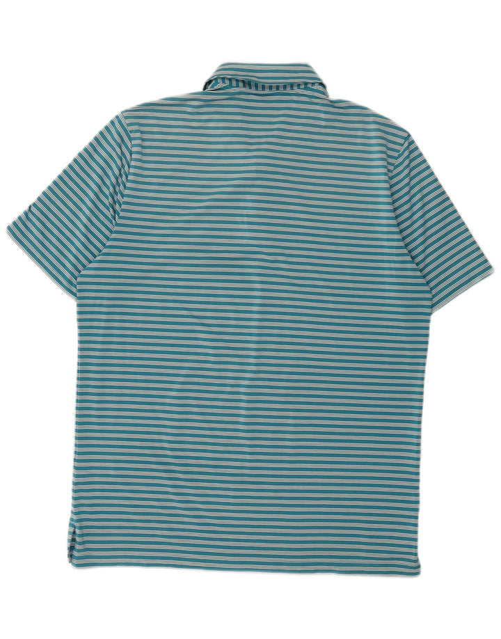 Adidas muška polo majica s velikim plavim prugama od poliestera