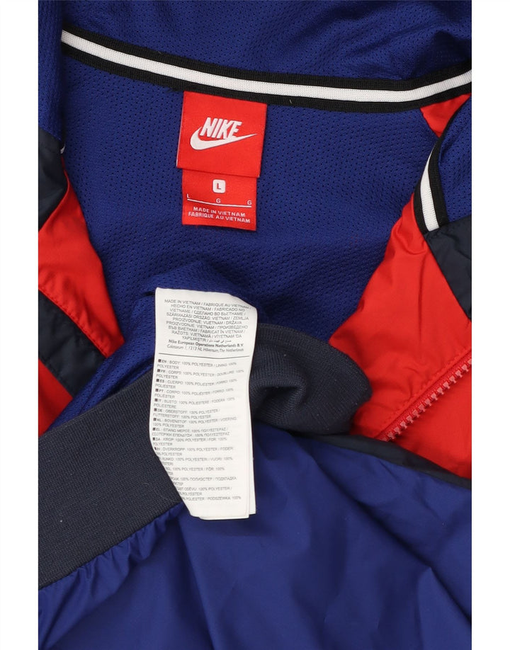 Nike muška gornja jakna s kapuljačom, velika tamnoplava poliesterska boja