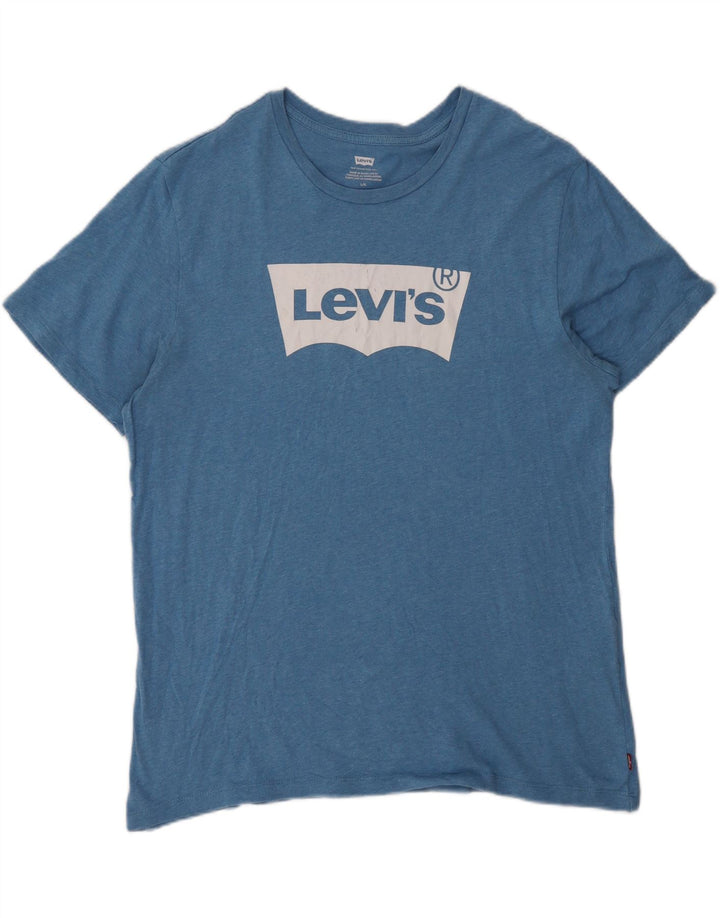 Levi's muška velika plava pamučna majica s grafičkim motivima