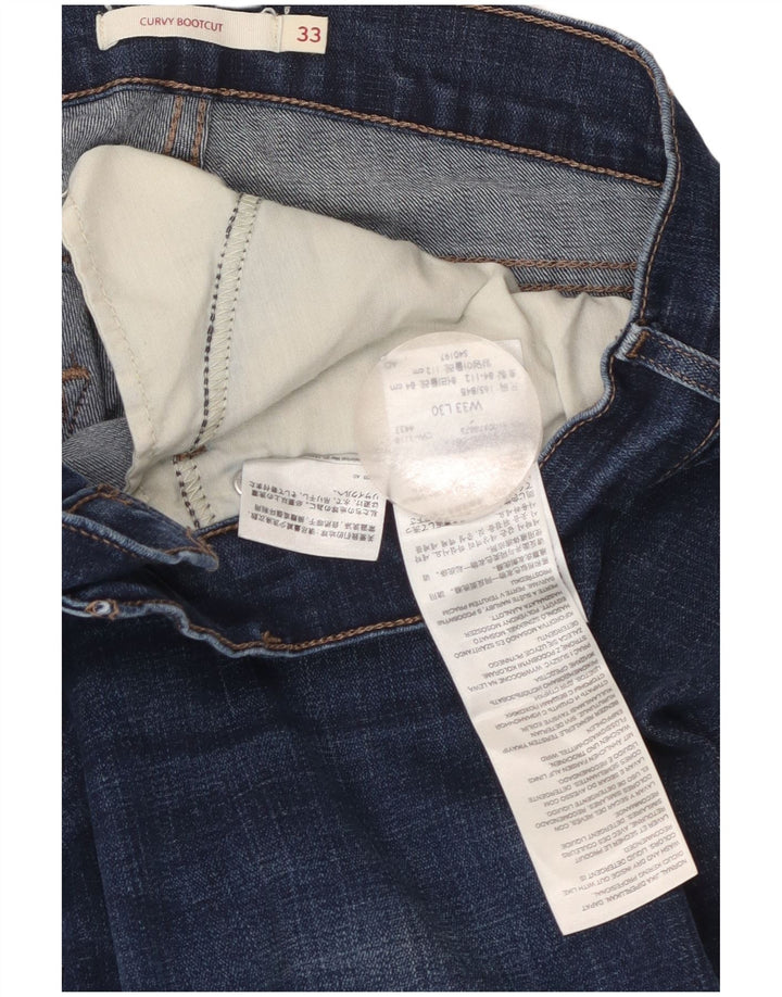 Levi's ženske traperice s curvy bootcut W33 L30 plavi pamuk