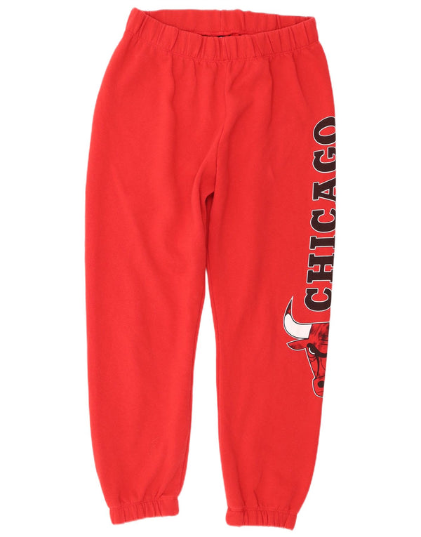 NBA Boys Chicago Bulls Trenirka Hlače Joggers 13-14 Years XL Crvena