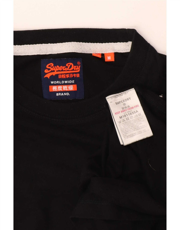 Superdry muška majica kratkih rukava Srednji crni pamuk