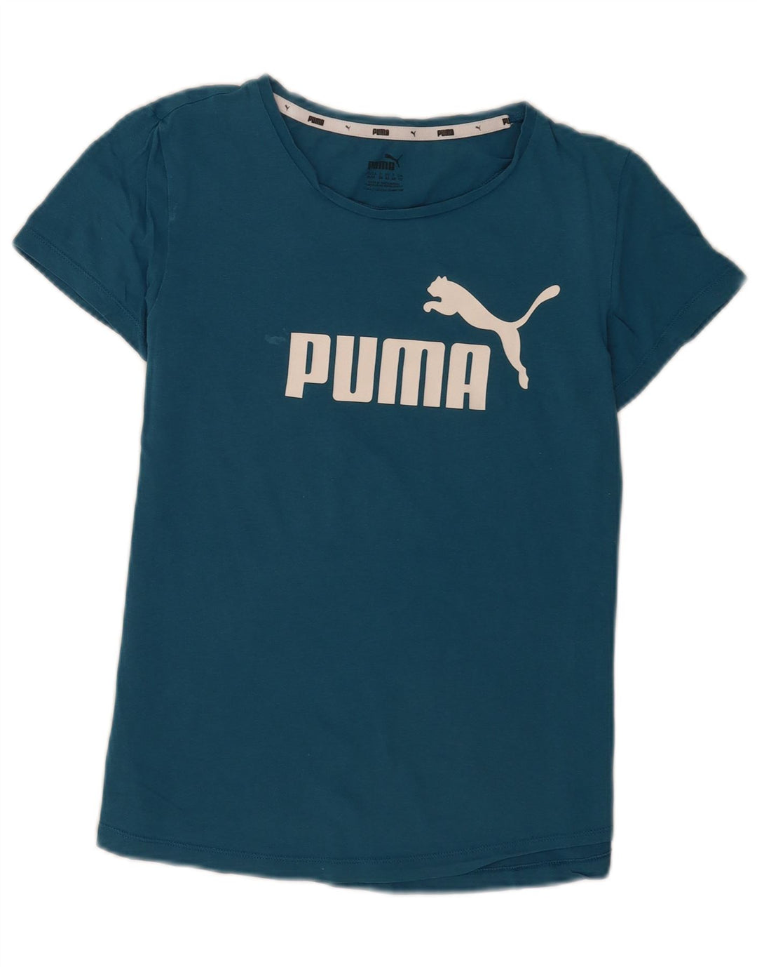 Puma ženska majica kratkih rukava s grafičkim motivima UK 12 srednje plava
