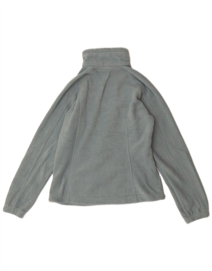 COLUMBIA Womens Fleece Jacket UK 14 Medium Blue Polyester