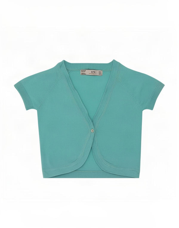 Zara ženski pulover Trafaluc Bolero UK 8 Mali plavi pamuk