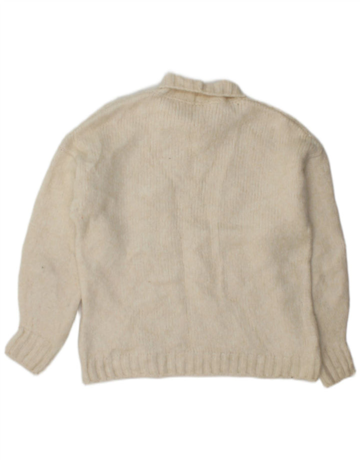 Marks & Spencer ženski pulover s rol izrezom UK 10 Small Off White