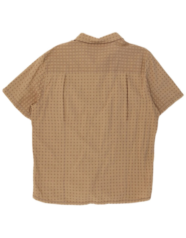 Wrangler muška majica kratkih rukava XL bež geometrijski pamuk