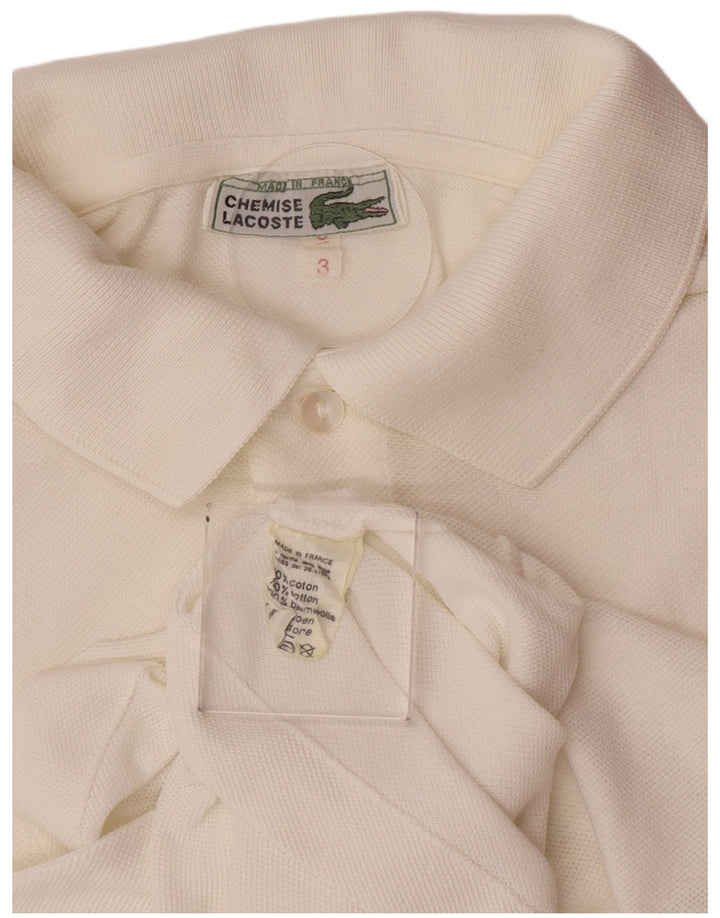 Lacoste muška polo majica veličine 3 Mala bijela pamučna