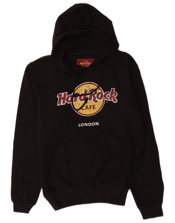 Hard Rock Cafe muška majica s kapuljačom s kapuljačom srednje veličine, crni pamuk