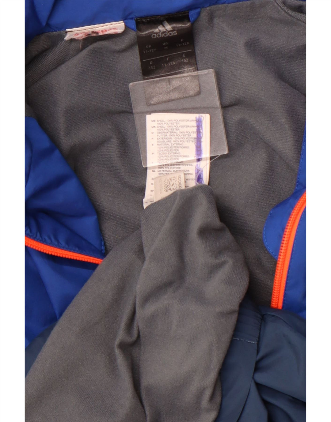 Gornja jakna trenirke ADIDAS za dječake 11-12 godina tamnoplava