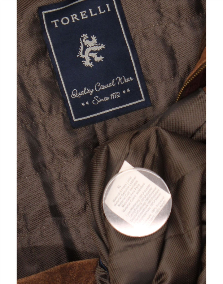 Torelli muška antilop jakna UK 42 XL smeđa koža