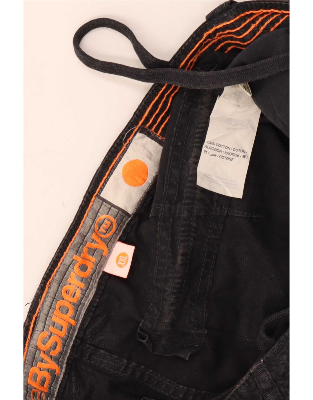 Superdry muške kargo kratke hlače 2XL W38 crni pamuk