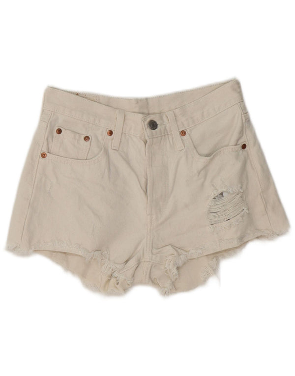 Levi's kratke kratke hlače od trapera W25 XS Bijeli pamuk